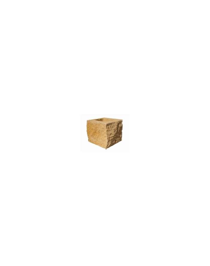 Bloque Split Esquina Medio 2 Caras 20x20x20