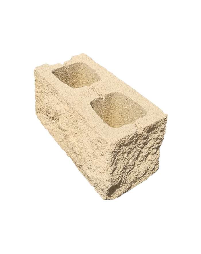 Bloque Split Esquina 2 Caras 20x20x40