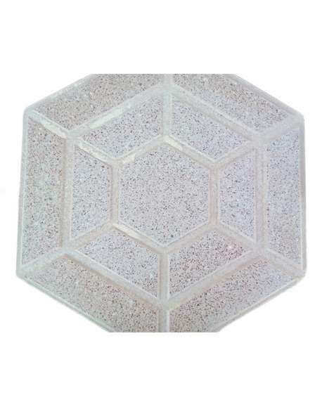 Terrazo Salmón Hexagonal pulido