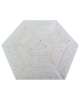 Terrazo Blanco Hexagonal pulido